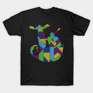 Funny sloth Sloth colorful tshirt T-Shirt